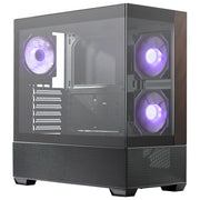 Cooler Master E690-KHNN-S00 Elite 690 Wood Case Midi Tower ATX con Pannello Frontale in Legno Naturale e Vetro Temperato Panoramico a 270° 3 Ventole ARGB Preinstallate USB 3.2 Gen2x2 Type-C colore Nero