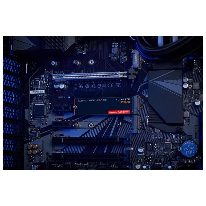 Western Digital Black SN850X SSD NVMe M.2 PCIe 4.0 4TB per PC - Velocita' 7300 MB-s