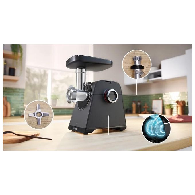 Bosch MFWS430B Serie 4 Tritacarne 1900 W 2,5 Kg-min 2 velocita' colore Nero