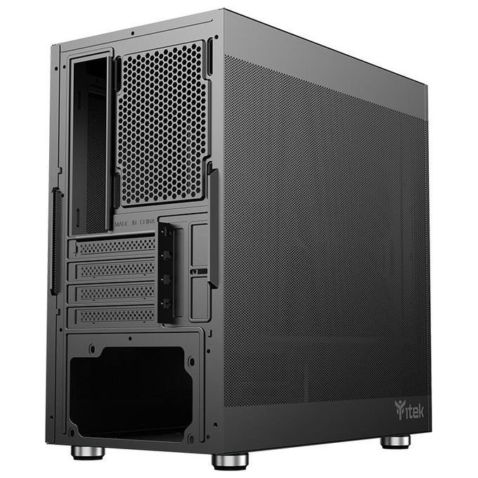 Itek ITGCAPM35B PROMESH 35B PC Case Mini Tower Micro ATX Mini ITX 3 Lati Mesh Type-C 2x USB 3.0 colore Nero