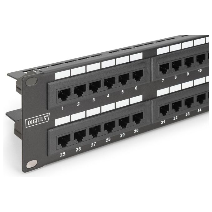 Digitus pannello patch 19'' non schermato utp 48 porte 8 poli rj45 per reti categoria 6 - 2 unita'