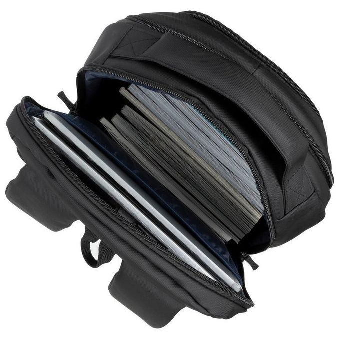Rivacase 8435 BLACK ECO BACKPACK Tegel Zaino per Laptop fino a 15.6'' con Materiale Riciclato RPET Impermeabile colore Nero