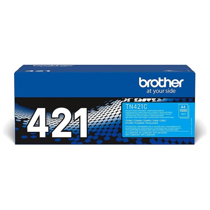 Brother TN421C Toner Ciano 1.800pg per Hl-l8260cdw-l8360cdw-dcp-l8410cdw MFC-l8690cdw-l8900cdw
