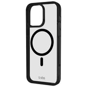 Sbs Mag Frame Case Blue per iPhone 16 Pro Compatibile con Ricarica MagSafe