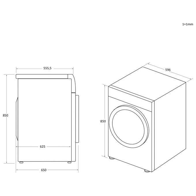 Haier HD90-A3939E-IT I-Pro Serie 3 Asciugatrice Pompa di Calore 9 Kg Classe C Inverter Wi-Fi I-Refresh (85x60x67 cm) colore Bianco