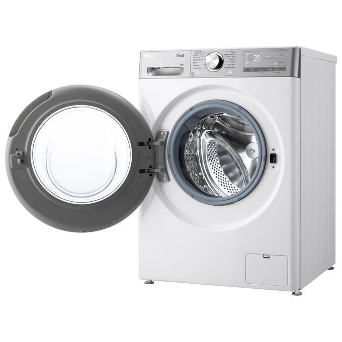LG F4R9009TPWC Serie R9 Lavatrice Frontale 9 Kg 1400 rpm Classe A AI DD TurboWash 360 Vapore Wi-Fi (85x60x56.5 cm) colore Bianco