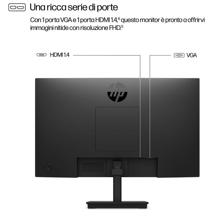 HP 9U5A2AA#ABB Serie 3 Pro Monitor FHD 21.4'' 1920x1080 100Hz VA LCD HDMI VGA colore Nero