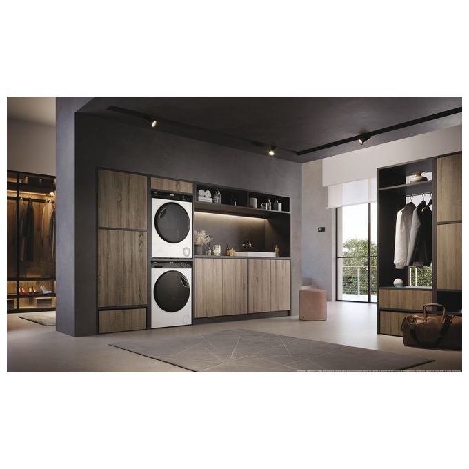 Haier HD110-A2959E-IT I-Pro Serie 5 Asciugatrice Pompa di Calore 11 Kg Classe E Wi-Fi I-Refresh Hygienic (85x60x63 cm) colore Bianco