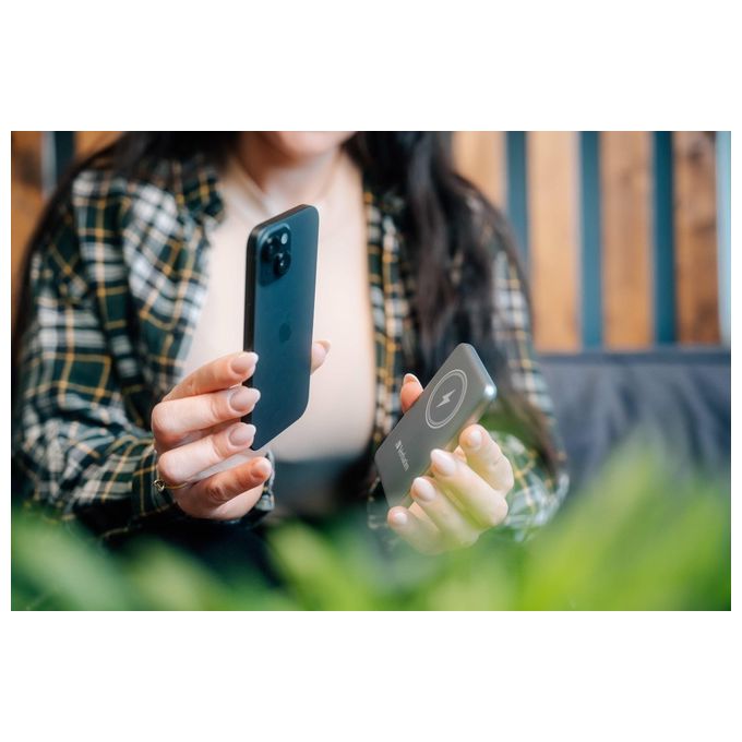 Verbatim Charge 'n' Go Power Bank 5000mah Magnetica Wireless Grigia