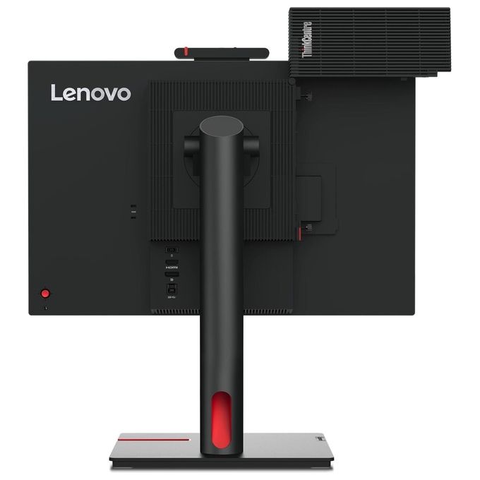 Lenovo 12N9GAT1IT ThinkCentre Tiny-In-One 22 Monitor PC Touch 21.5'' IPS Full HD Altoparlanti Webcam Integrati Hub USB 3.2 Gen 1 VESA 100x100 colore Nero