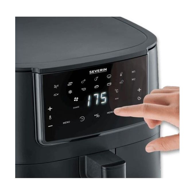 Severin 2462 Friggitrice ad aria 7 L 1700 W 11 programmi Display touch colore Nero