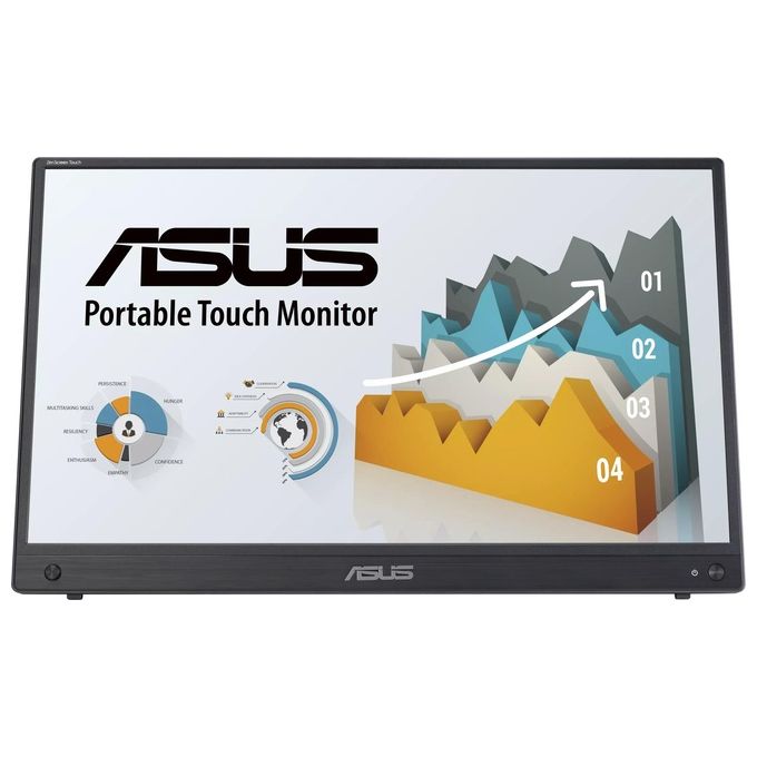 ASUS 90LM04S0-B02170 ZenScreen Monitor PC 39,6 cm (15.6'') 1920 x 1080 Pixel Full HD LCD Touch screen IPS 2x USB Type-C Mini HDMI Batteria Integrata 7800 mAh colore Nero