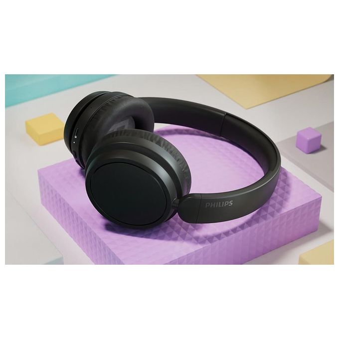 Philips TAH5209BK-00 Serie 5000 Cuffia Over-ear Wireless Bluetooth 5.3 65h Autonomia Ricarica Rapida USB-C colore Nero
