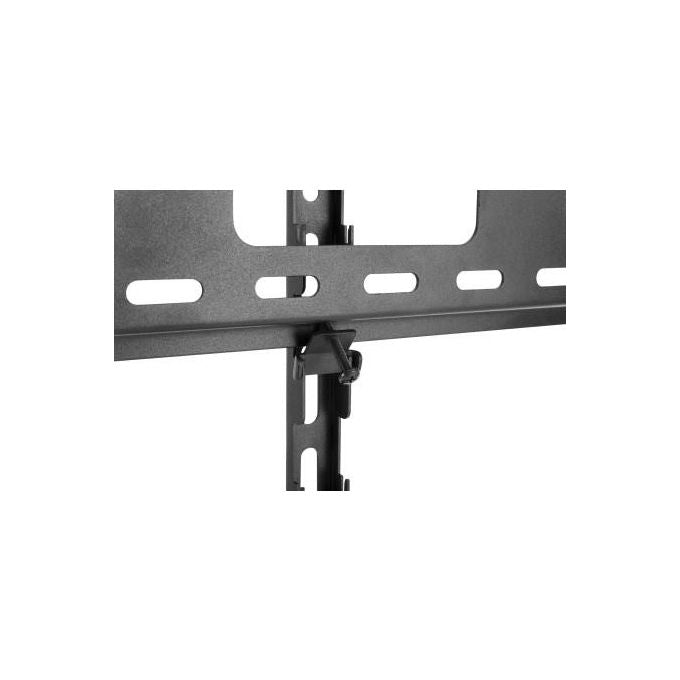 NVS LCD70 Supporto TV da pavimento orientabile per TV 37''-70'' con base in vetro temperato altezza regolabile su 3 posizioni VESA fino a 600x400 mm colore Nero