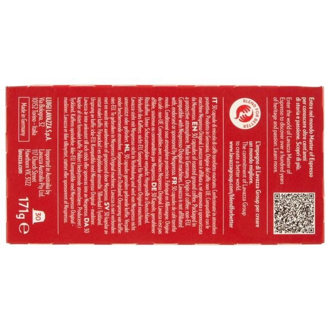 Lavazza 7035 Capsule Caffe' Lavazza Nespresso Qualita' Rossa