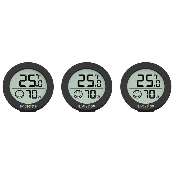 Explore Scientific Sensore Temperatura 3 Pezzi Nero