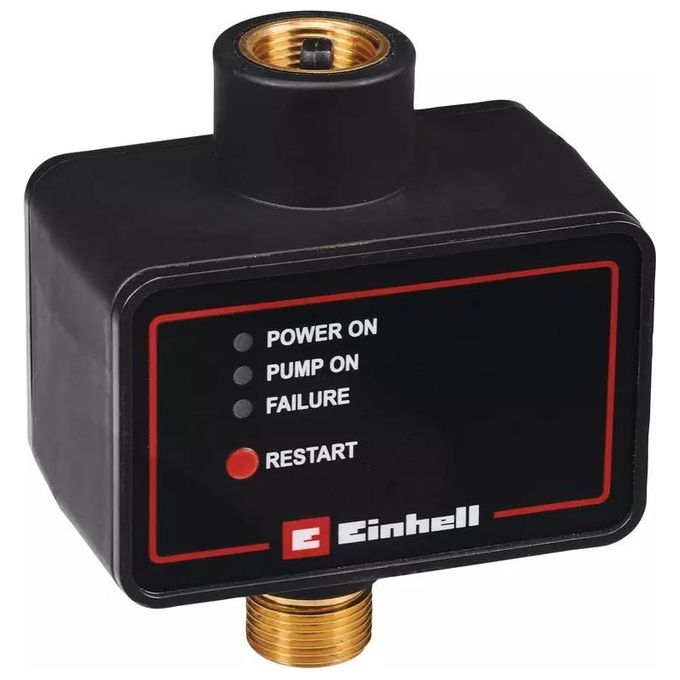 Einhell 4174230 Flussostato Elettronico per Pompa da Giardino 10 bar con Valvola di Non Ritorno e Protezione da Funzionamento a Secco 1,45 m colore Nero