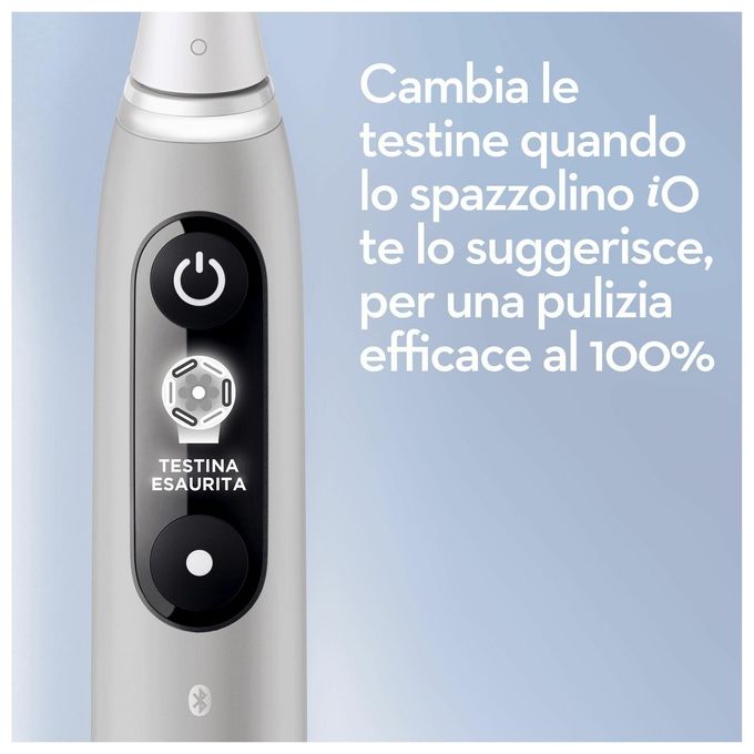 Oral-B 427360 iO Series 6S Spazzolino elettrico Rotazione Oscillazione 5 modalita' Timer 2 min autonomia colore Grigio