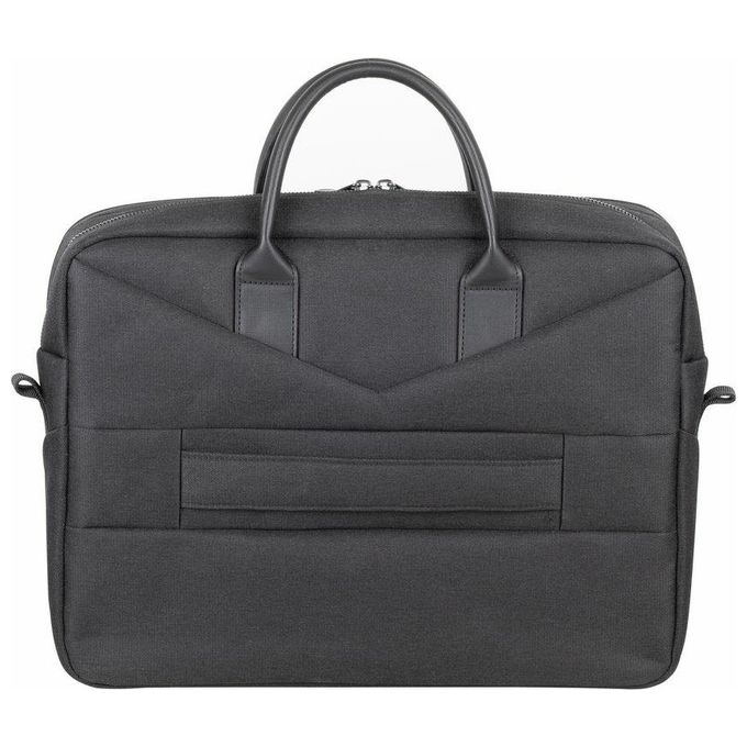 Rivacase 8134 Clark ECO Borsa Porta PC 15.6'' Impermeabile Poliestere Riciclato RPET colore Nero