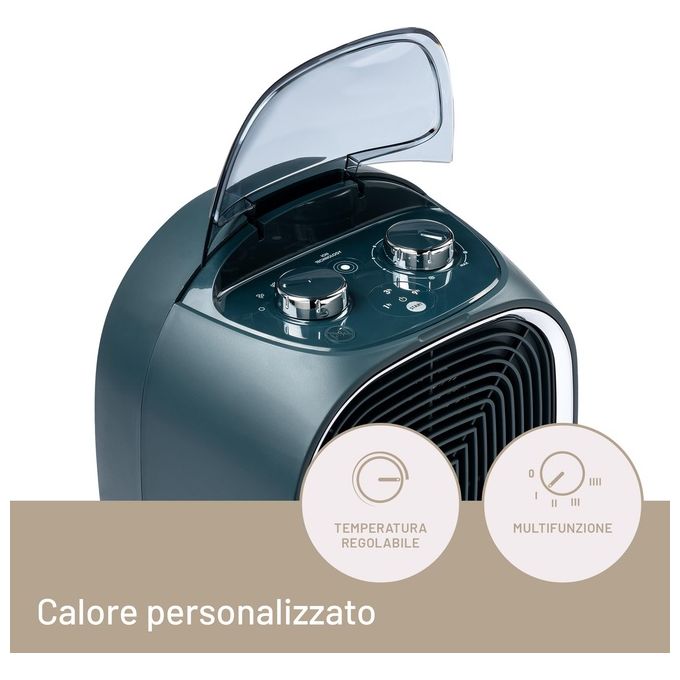 Imetec 4031 Silent Power Pure Termoventilatore 2200W Ionizzatore Timer 9h IP21 colore Blu