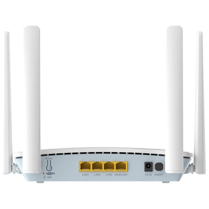 D-Link G416C Router Wireless 4G LTE Wi-Fi 6 Dual Band 2.4 5GHz 1500 Mbit-s Gigabit Ethernet colore Bianco