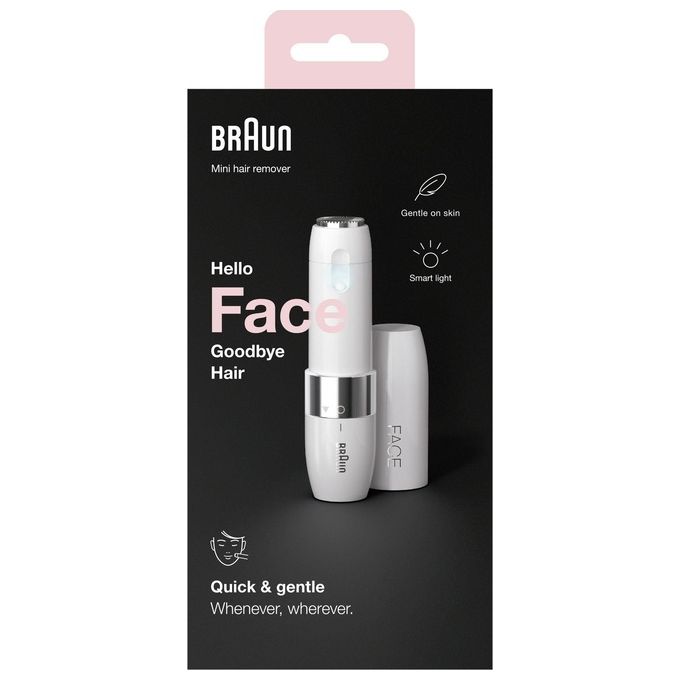 Braun FS1000 Face Mini Depilatore Elettrico Donna Viso Smartlight colore Bianco