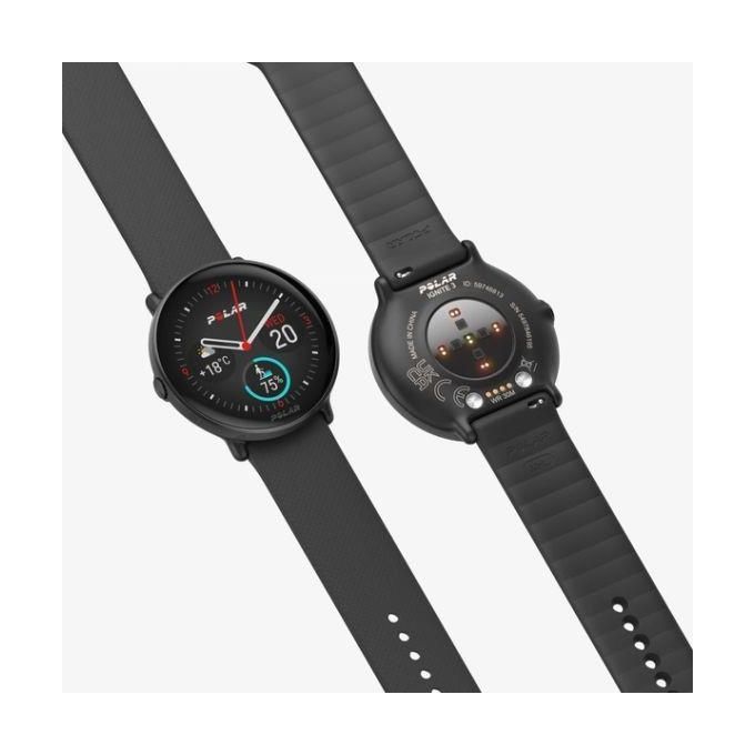 Polar 900106234 IGNITE 3 Orologio sportivo intelligente Display AMOLED 1.28'' Risoluzione 416 x 416 Pixel GPS Dual Band Bluetooth 5.1 colore Nero