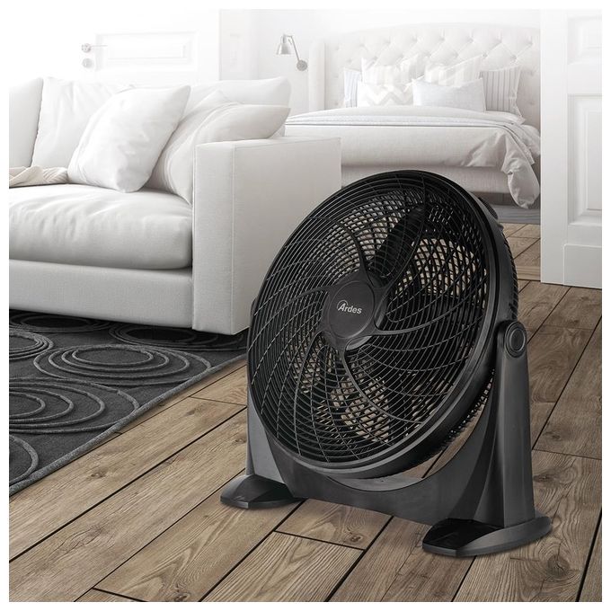 Ardes AR5A51 Space 51 Ventilatore da Pavimento 5 Pale 50 cm 100W 3 Velocita' 4128 m³-h 68 dB colore Nero