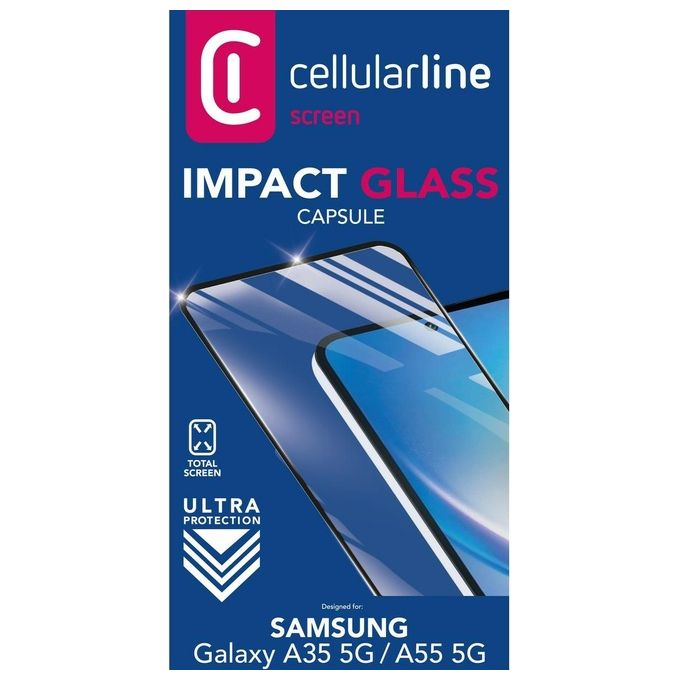 Cellular Line Pellicola Protettiva Impact Glass Capsule per Samsung A35