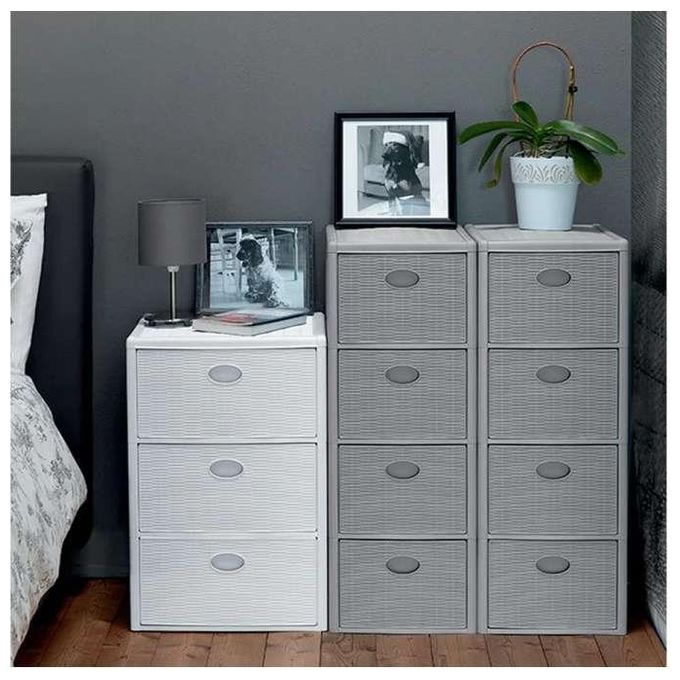 Stefanplast Cassettiera P.3 Elegance Bianco 30x40x60cm