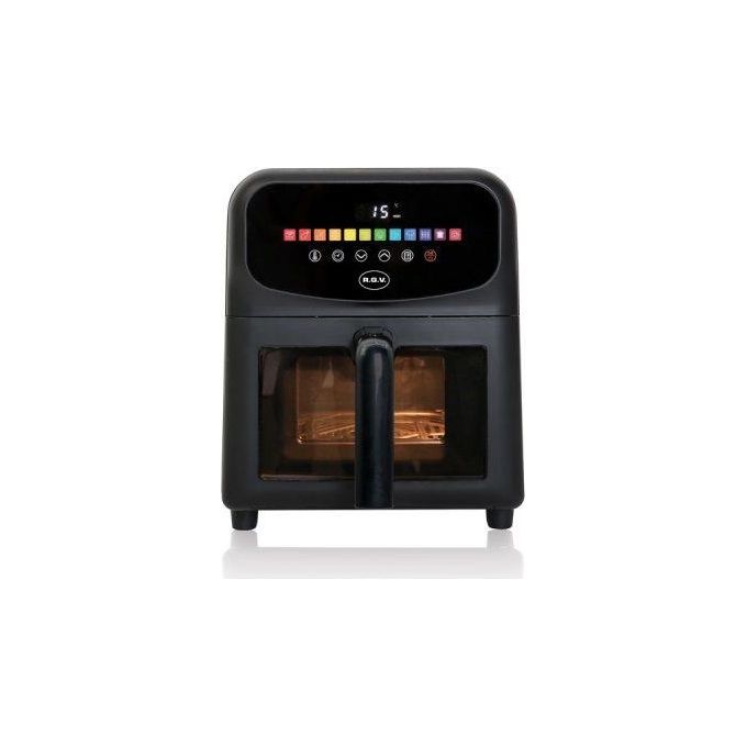 RGV FRY TYPE 6 AIR WINDOWS Friggitrice ad aria 6 L 1700 W 12 programmi Display Touch colore Nero
