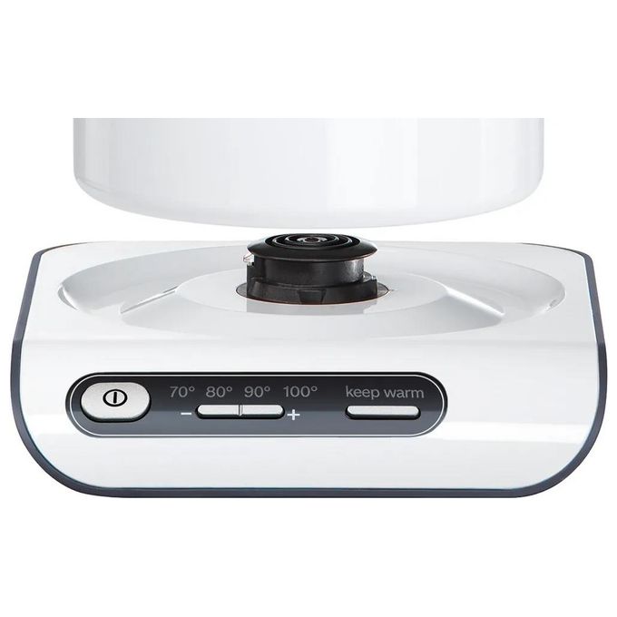 Bosch TWK8611P Styline Bollitore Elettrico 1,5 L 2400 W KeepWarm Temperature Control colore Bianco Antracite