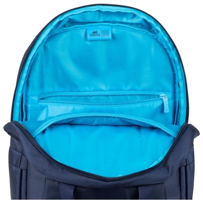 RivaCase 7561 Alpendorf Zaino per Notebook fino a 16'' Resistente all'acqua in RPET Poliestere Riciclato colore Blu Scuro