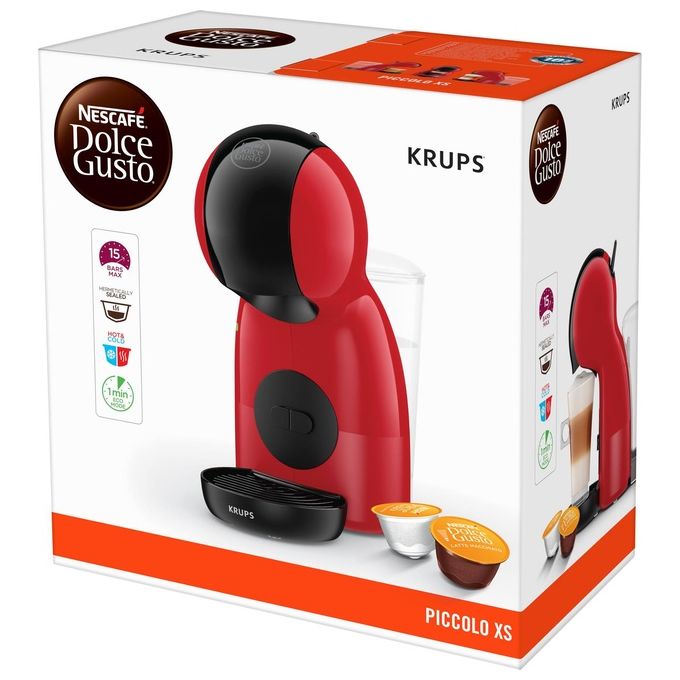 Krups KP1A3BCL Piccolo XS Macchina da caffe' a capsule Nescafé Dolce Gusto 0,8 L 15 bar 1500 W colore Nero 1600