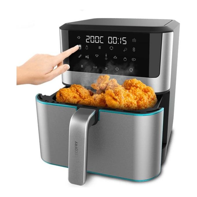 Cecotec CECOFRY SUPREME 8000 Friggitrice ad aria 8 L 1800 W 10 programmi display LED colore Nero Acciaio inox