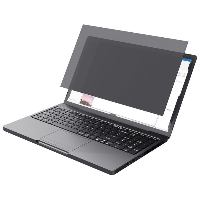 Trust 25195 Primo Filtro Privacy Laptop 15,6'' Antiriflesso Antigraffio Anti Luce Blu Angolo 60° Compatibile Touchscreen colore Nero