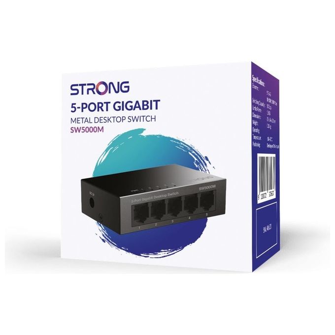 Strong SW 5000M Switch da Scrivania Gigabit a 5 Porte
