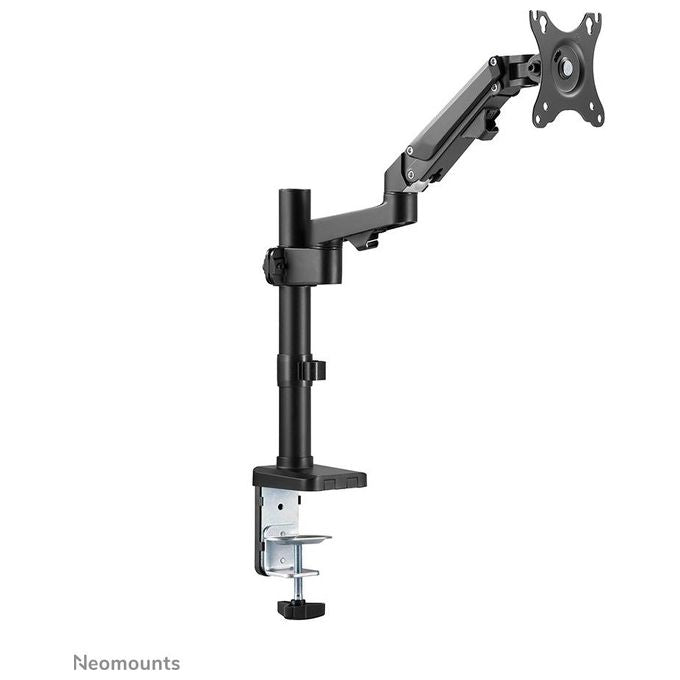 Neomounts DS70-750BL1 Braccio per Monitor 17-27 Pollici Regolabile con Molla a Gas 7 kg VESA 75x75 100x100 cm Morsetto Occhiello colore Nero