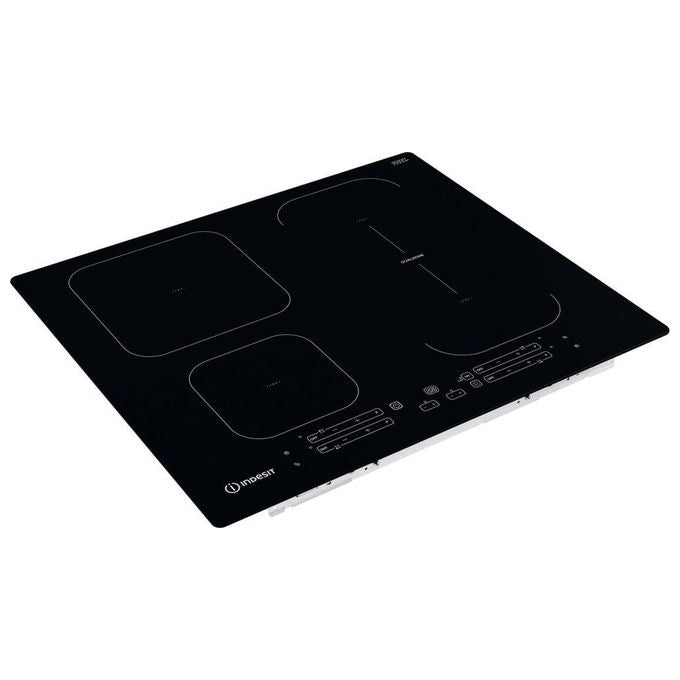 Indesit IB65B60NE Piano cottura a induzione 60 cm 4 zone DualZone PushandGo colore Nero