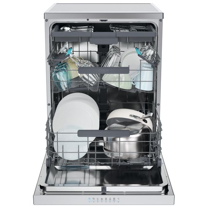 Candy 32002507 RapidÓ Lavastoviglie 16 coperti Classe C Wi-Fi BLE Smart Basket Smart Door 44 dB (85x59,7x59,8 cm) colore Inox