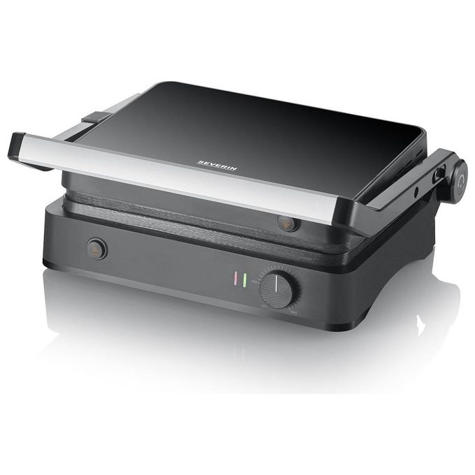 Severin KG 2398 SEVINI Lite Bistecchiera elettrica 1800 W piastre ceramica rimovibili termostato regolabile colore Nero