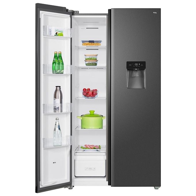 TCL RP503SSF0 Frigorifero Americano 503 L 177 cm Classe F 41 dB Total No Frost Inverter Dispenser Acqua colore Argento
