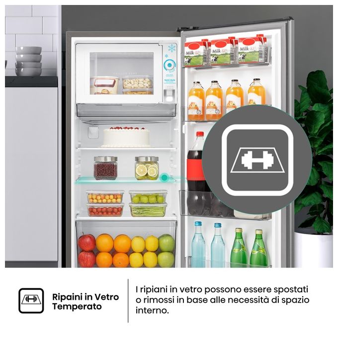 Hisense RR198D4ADE Frigorifero Monoporta Statico 151 L 107,9 cm Classe E 36 dB Libera Installazione colore Silver