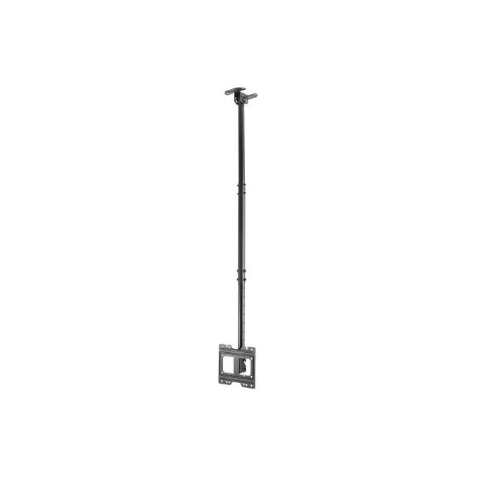 NuovaVideosuono LCD50 Supporto TV da Soffitto orientabile fino a 55'' VESA 100x100 400x400 mm 50 Kg inclinazione 0 25° colore Nero