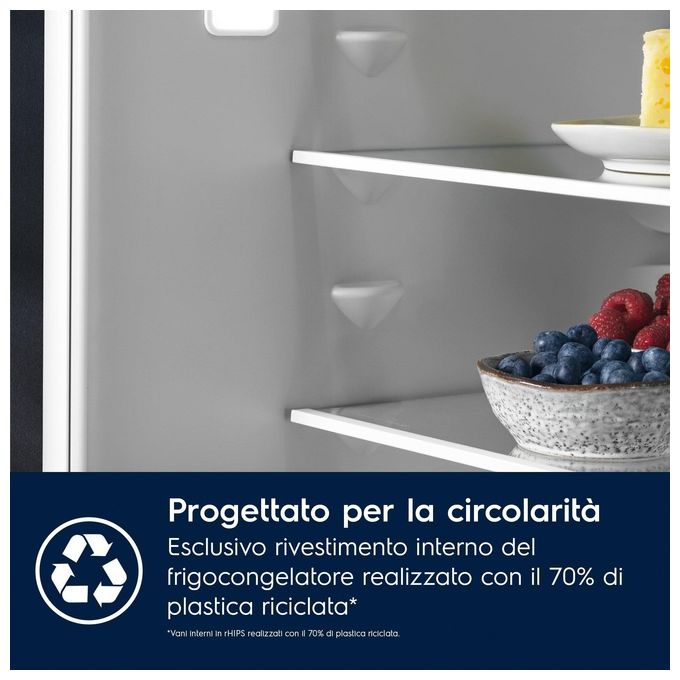 Electrolux ENG7TE75S Serie 700 Frigorifero Combinato da Incasso 376 L 188 cm Classe E 35 dB Total No Frost GreenZone colore Bianco