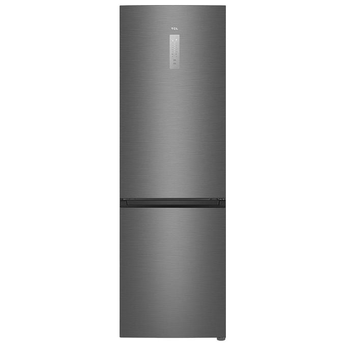 TCL RP318BXE1 Frigorifero Combinato 318 L 185 cm Classe E 40 dB No Frost Multi-Airflow colore Acciaio Inox