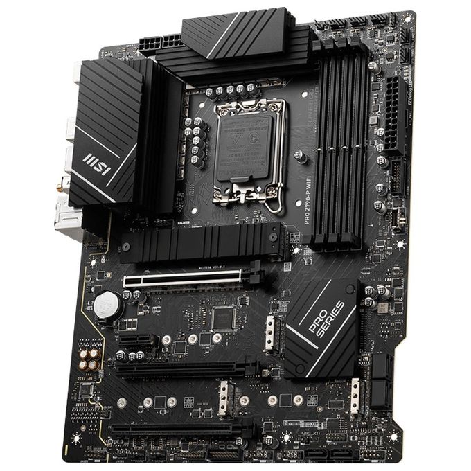 MSI PRO Z790-P WIFI Scheda Madre ATX Intel Z790 LGA 1700 DDR5 128 GB Wi-Fi 6 Bluetooth 5.3 2.5 Gigabit Ethernet colore Nero