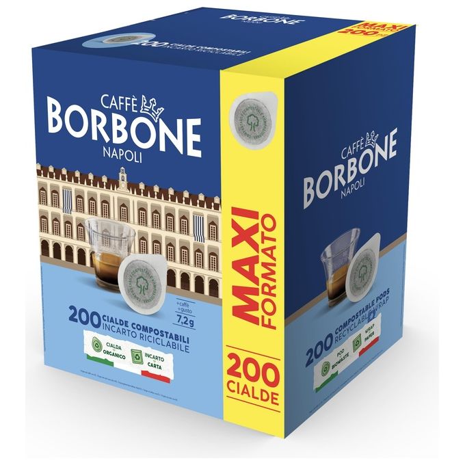 Caffe Borbone 44mm Cialde Miscela Blu 200 Pezzi