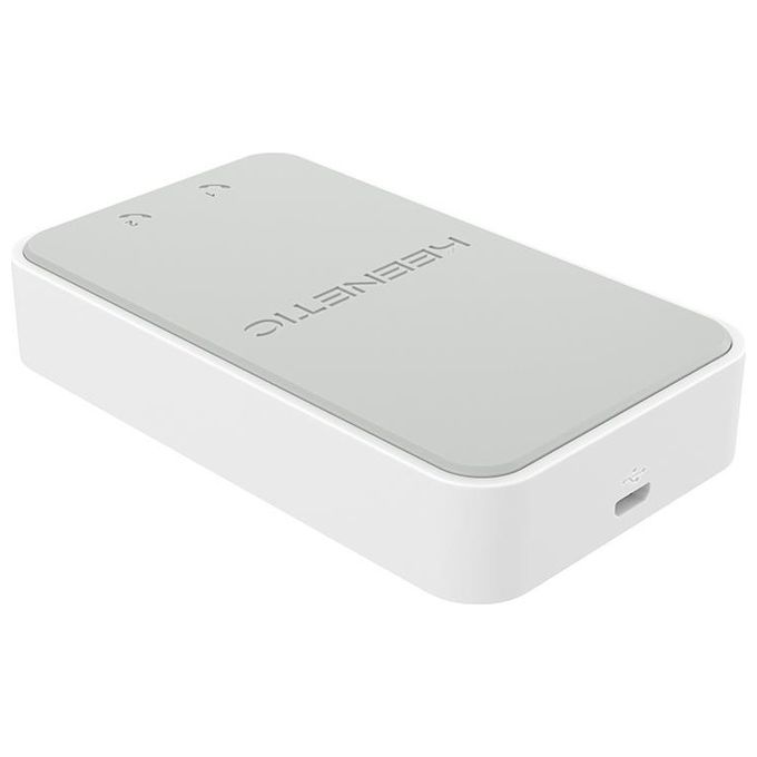 Keenetic KN-3110 Linear Adattatore VoIP 2 Porte FXS RJ11 USB Micro PBX SIP 10 Linee colore Bianco Grigio