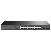 TP-Link SG2428LP Switch PoE Gigabit a 28 porte 16x PoE+ 802.3af-at 30W Budget PoE 150W Gestione Cloud Omada Design senza ventola Struttura in metallo colore Nero